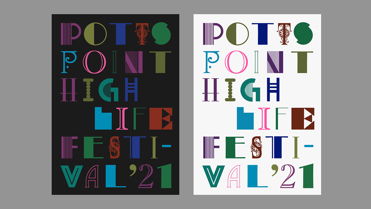 Potts Point High Life Festival Branding, 2020